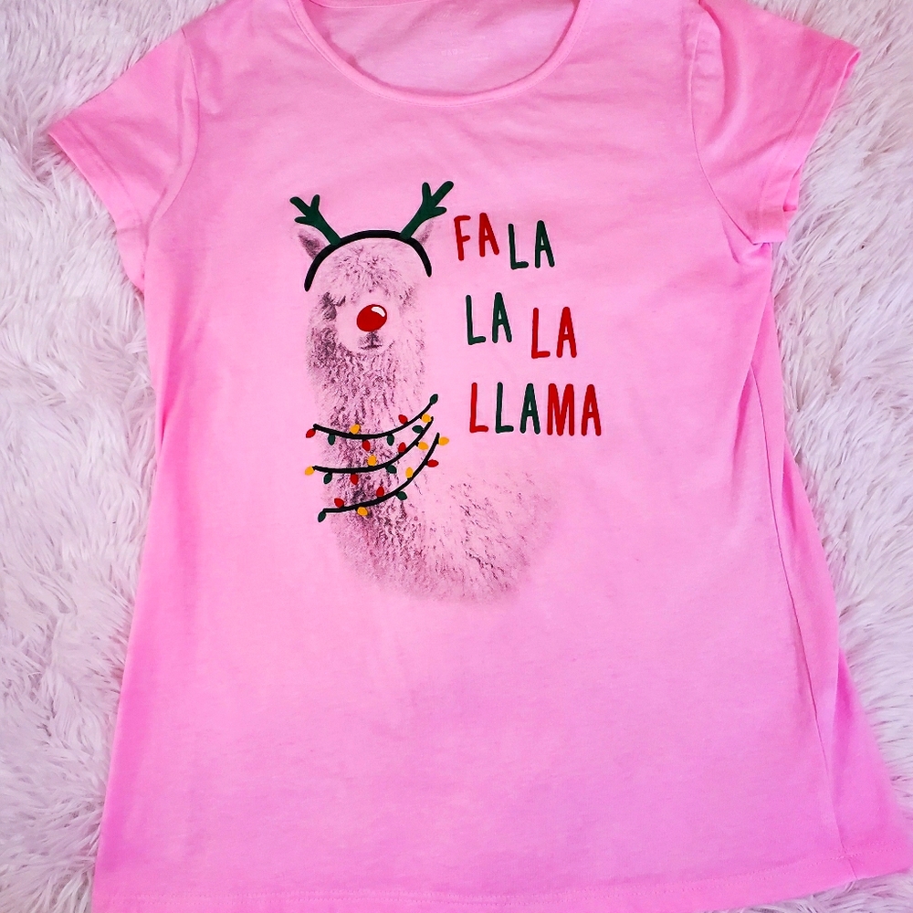 Girls size 14 falalallama shirt